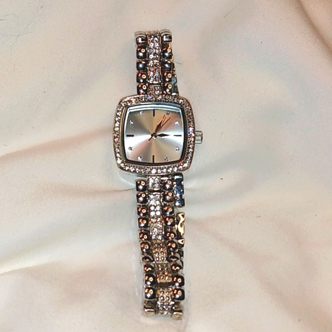 Faux Diamond Watch